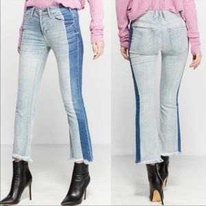 McGuire Denim Two-Tone Blue Ankle Jeans